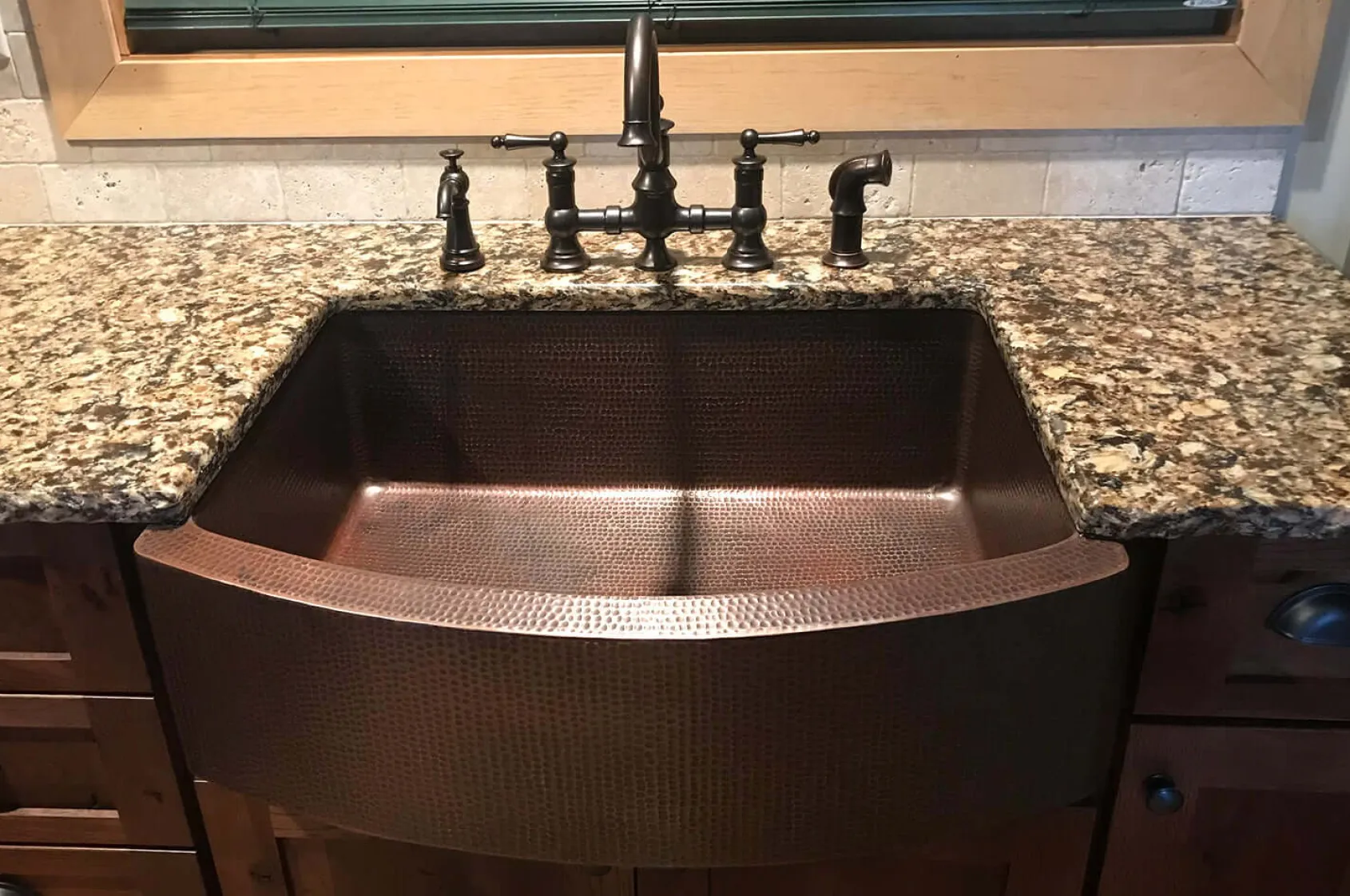 Premier Copper Products 30" Copper Farmhouse Sink, Oil Rubbed Bronze, KASRDB30249