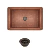 Rene 33" Copper Kitchen Sink, R4-1003-ST-C
