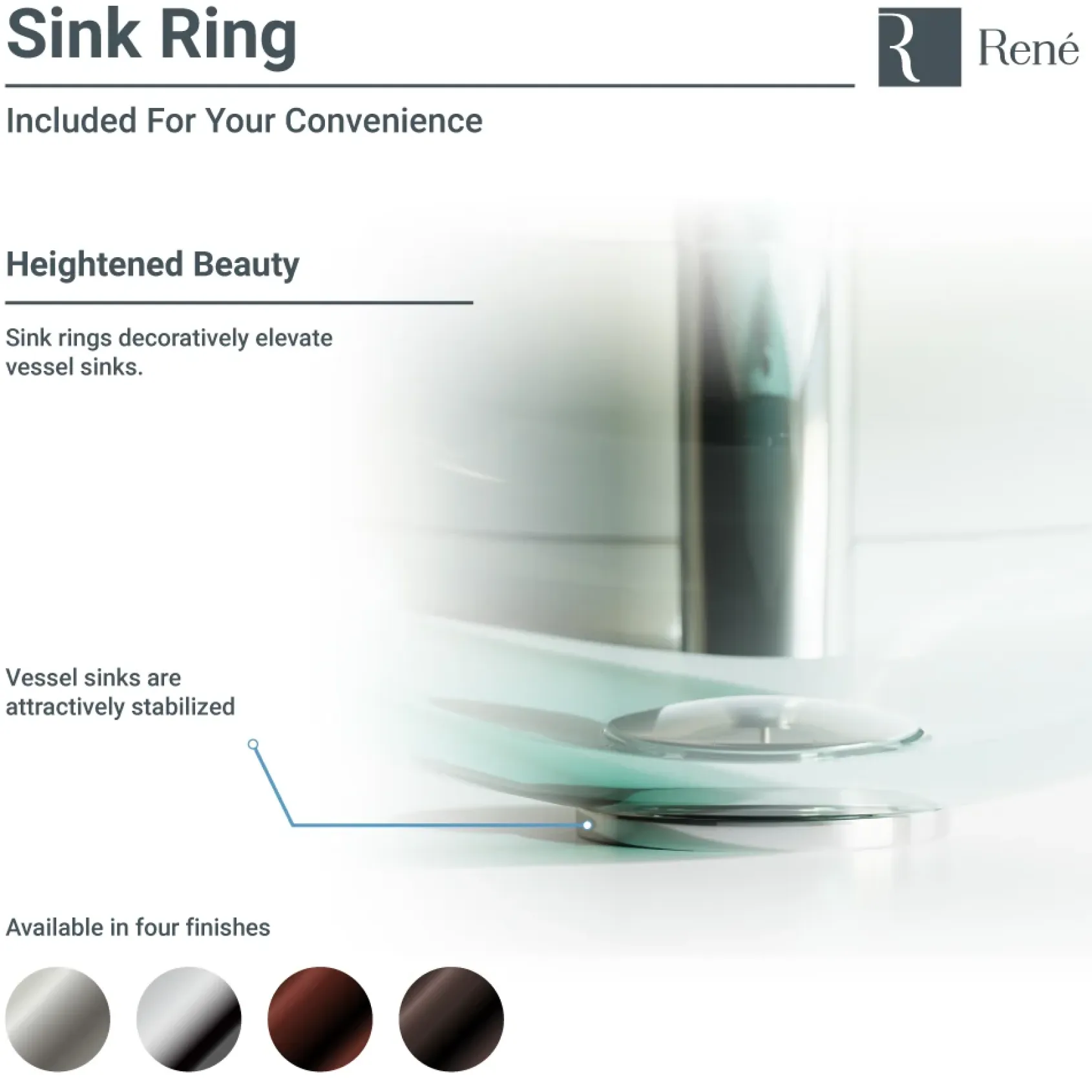 Rene 17" Round Glass Bathroom Sink, Celeste, with Faucet, R5-5001-CEL-WF-ABR