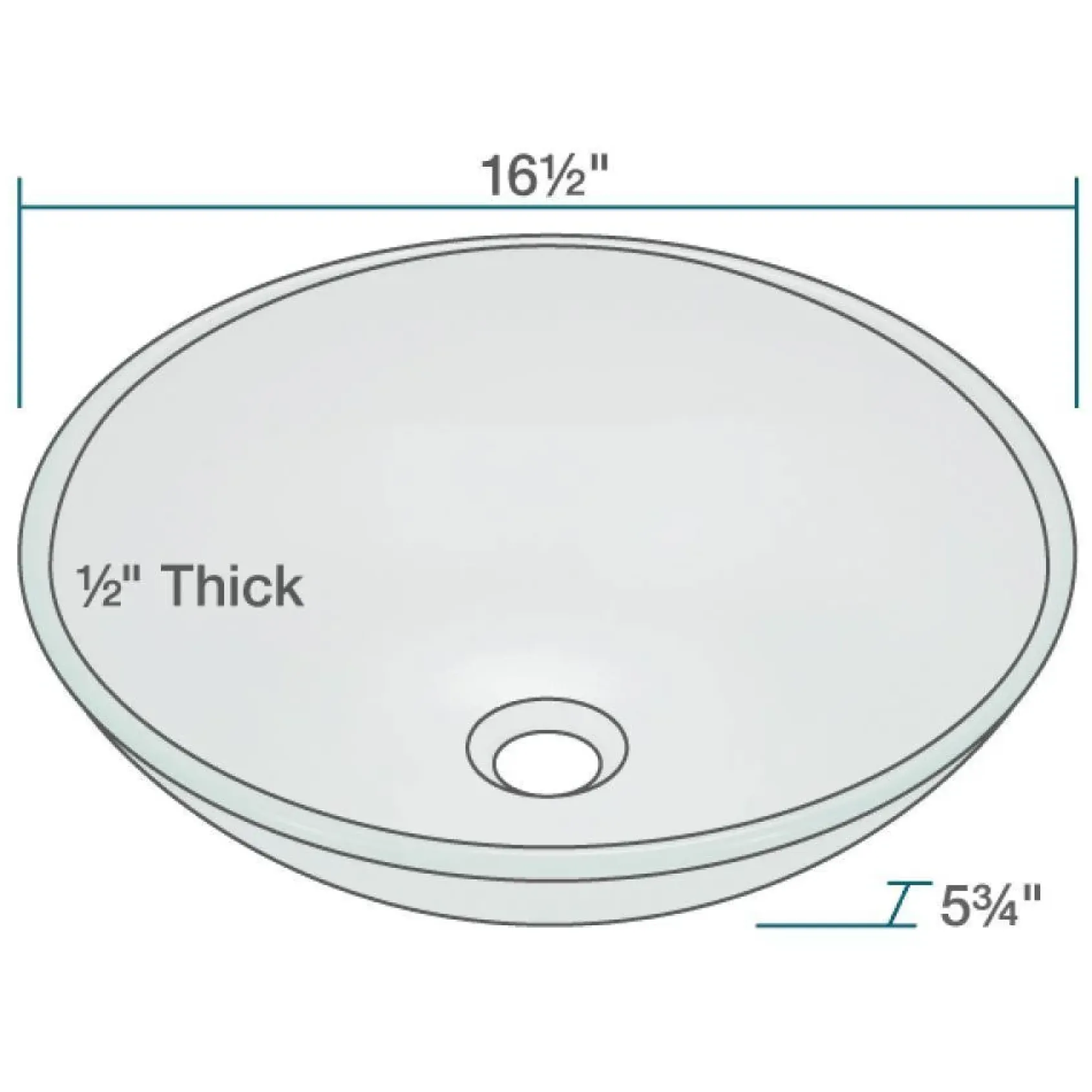 Rene 17" Round Glass Bathroom Sink, Frosted, with Faucet, R5-5002-WF-ORB