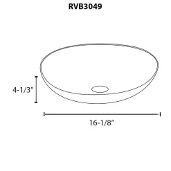 Ruvati 16 inch Murano Glass Art Vessel Circle Decorative Pattern Bathroom Sink, Cosmic Black, RVB3049