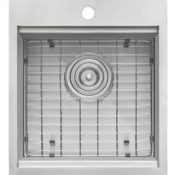 Ruvati 18 x 20 inch RV Camper Van Workstation Drop-in Topmount Bar Prep Tiny Home Sink Stainless Steel, RVH8218