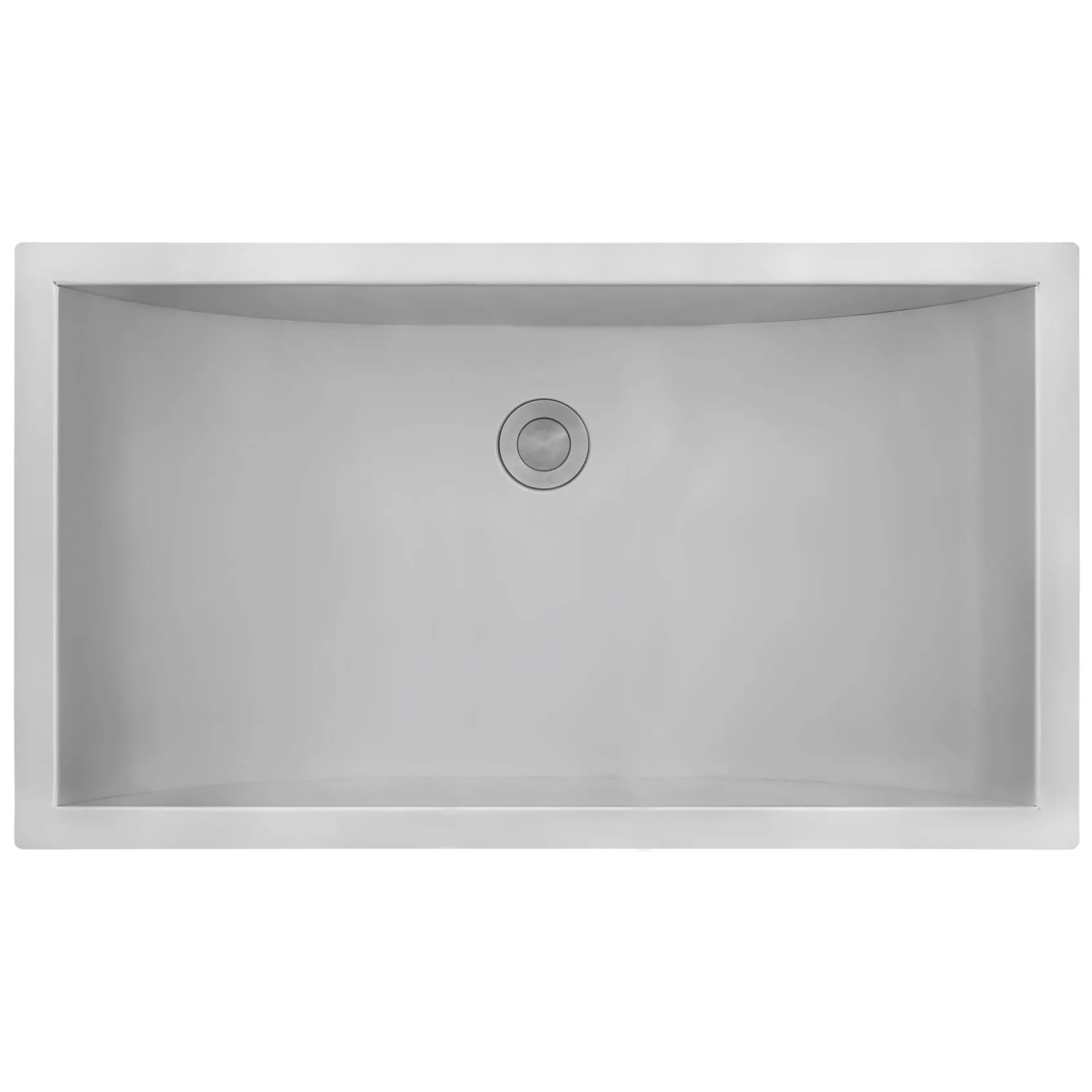 Ruvati Ariaso 34 x 14 inch Brushed Stainless Steel Rectangular Bathroom Sink Undermount, 16, RVH6134ST