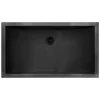 Ruvati Ariaso 30 x 14 inch Gunmetal Black Stainless Steel Rectangular Bathroom Sink Undermount, 16, RVH6120BL