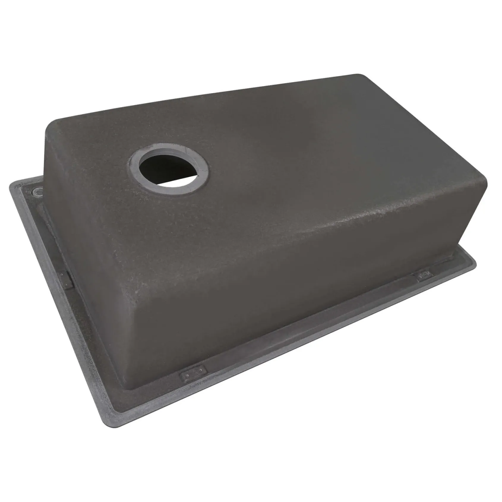 Ruvati epiGranite 33" Drop In Granite Composite Workstation Kitchen Sink, Urban Gray, RVG1033UG