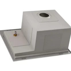 Ruvati Glass Rinser and Sink Combo 22 inch Workstation for Wet Bar Bottle Washer Drop in Topmount, RVH8262ST
