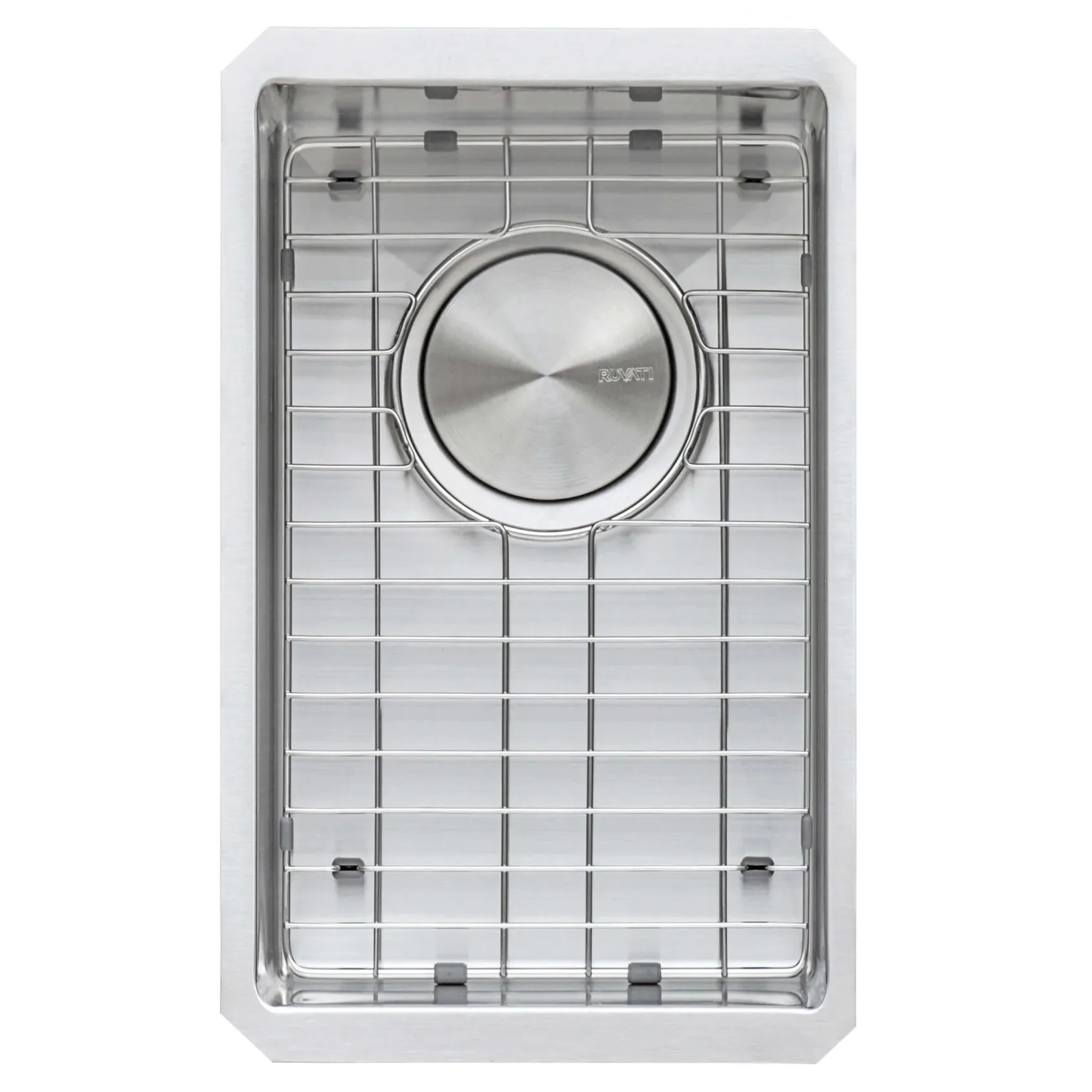 Ruvati Gravena 10" Undermount Rectangle Stainless Steel Bar/Prep Sink, 16 Gauge, Round Corners, RVH7010