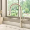 Ruvati Idris Pull Down Kitchen Faucet, Stainless Steel, Single Lever, RVF1239BN