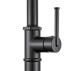 Ruvati Idris Pull Down Kitchen Faucet, Matte Black, Single Lever, RVF1239MB