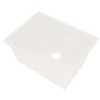 Ruvati 25-inch epiRock Workstation Warm White Undermount Laundry Sink, Composite, RVG2321WB