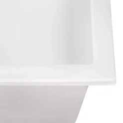 Ruvati 25-inch epiRock Workstation Warm White Topmount Laundry Sink, Composite, RVG1321WB