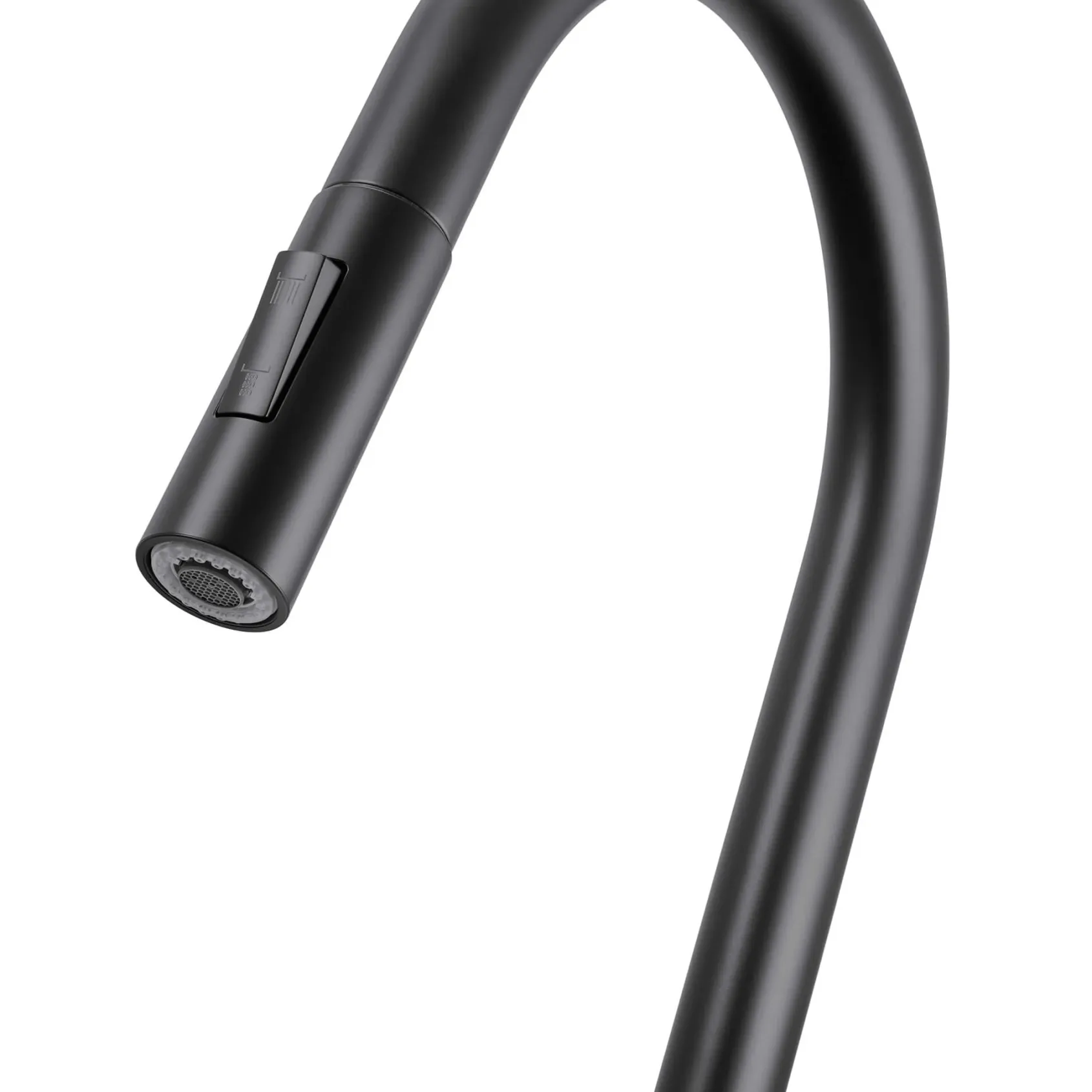 Ruvati Isola Pull Down Kitchen Faucet, Matte Black, Single Handle, RVF1248MB