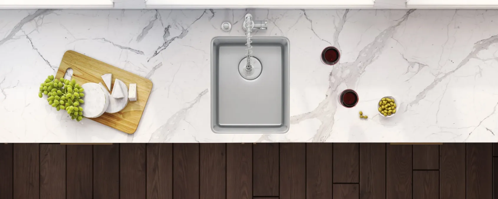 Ruvati Modena 15" Undermount Rectangle Stainless Steel Bar/Prep Sink, 16 Gauge, RVM5815