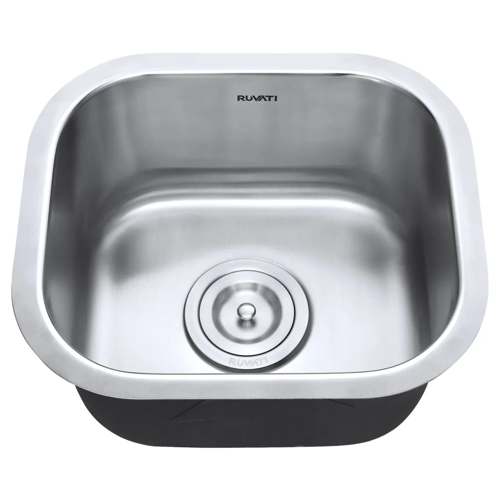 Ruvati Parmi 13" Undermount Rectangle Stainless Steel Bar/Prep Sink, 16 Gauge, RVM4136