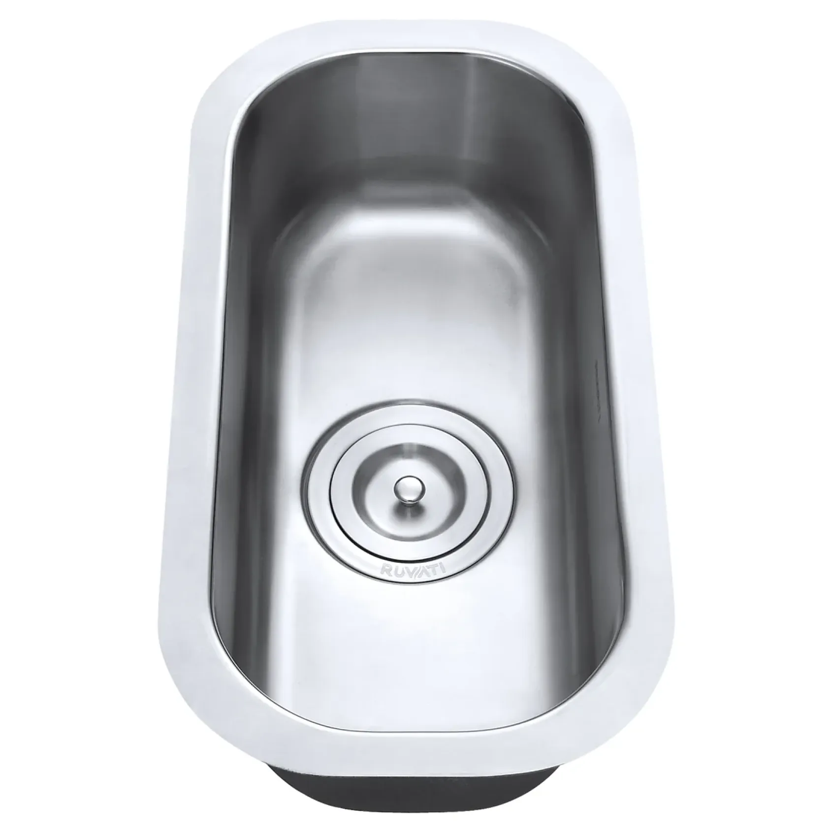 Ruvati Parmi 10" Undermount Rectangle Stainless Steel Bar/Prep Sink, 16 Gauge, RVM4119
