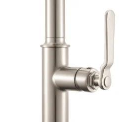 Ruvati Seneca Pull Down Industrial Pre-Rinse High Arc Kitchen Faucet, Stainless Steel, Single Lever, RVF1238BN