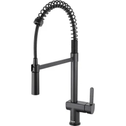 Ruvati Seneca Pull Down Kitchen Faucet, Matte Black, Single Lever, RVF1243MB