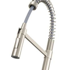 Ruvati Seneca Pull Down Pre-Rinse Kitchen Faucet, Stainless Steel, Single Lever, RVF1243BN