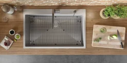 Ruvati Tirana Pro 27 x 20 inch Drop-in 16 Gauge Stainless Steel Rounded Corners Topmount Kitchen Sink Single Bowl, 16, RVH8017