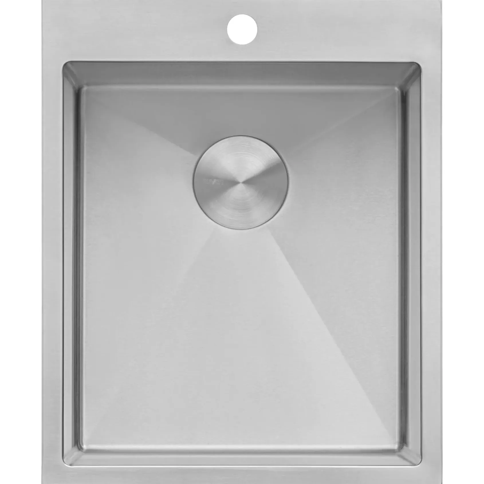 Ruvati Topmount Laundry Utility Sink 18 x 22 x 12 inch Rounded Corners Deep 16 Gauge Stainless Steel, RVU6018