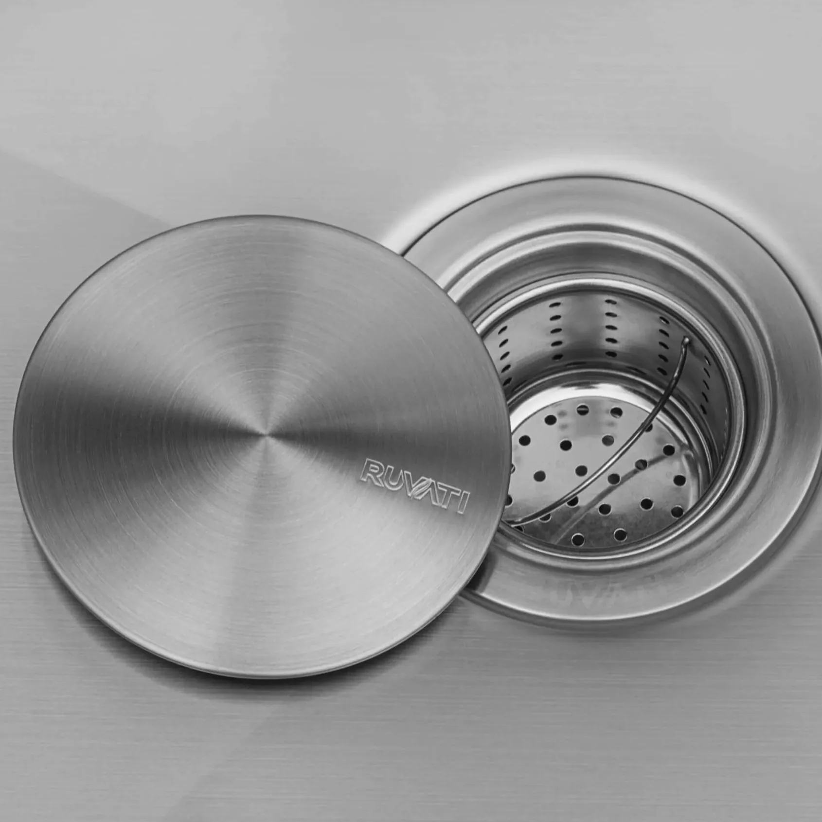 Ruvati Topmount Laundry Utility Sink 25 x 22 x 12 inch Rounded Corners Deep 16 Gauge Stainless Steel, RVU6015