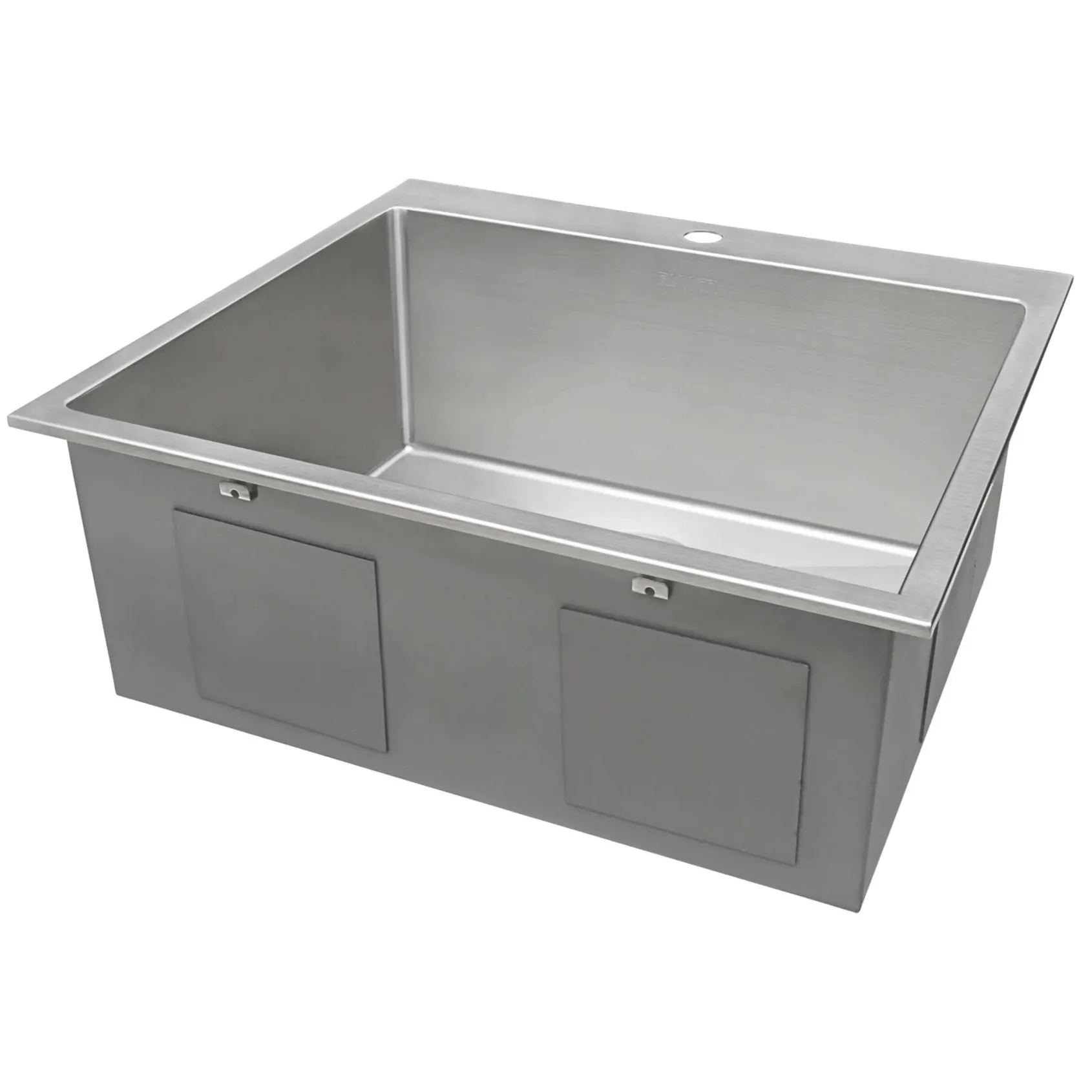 Ruvati Topmount Laundry Utility Sink 25 x 22 x 12 inch Rounded Corners Deep 16 Gauge Stainless Steel, RVU6015
