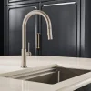 Ruvati Vestia Pull Down Kitchen Faucet, Stainless Steel, Single Lever, RVF1237BN