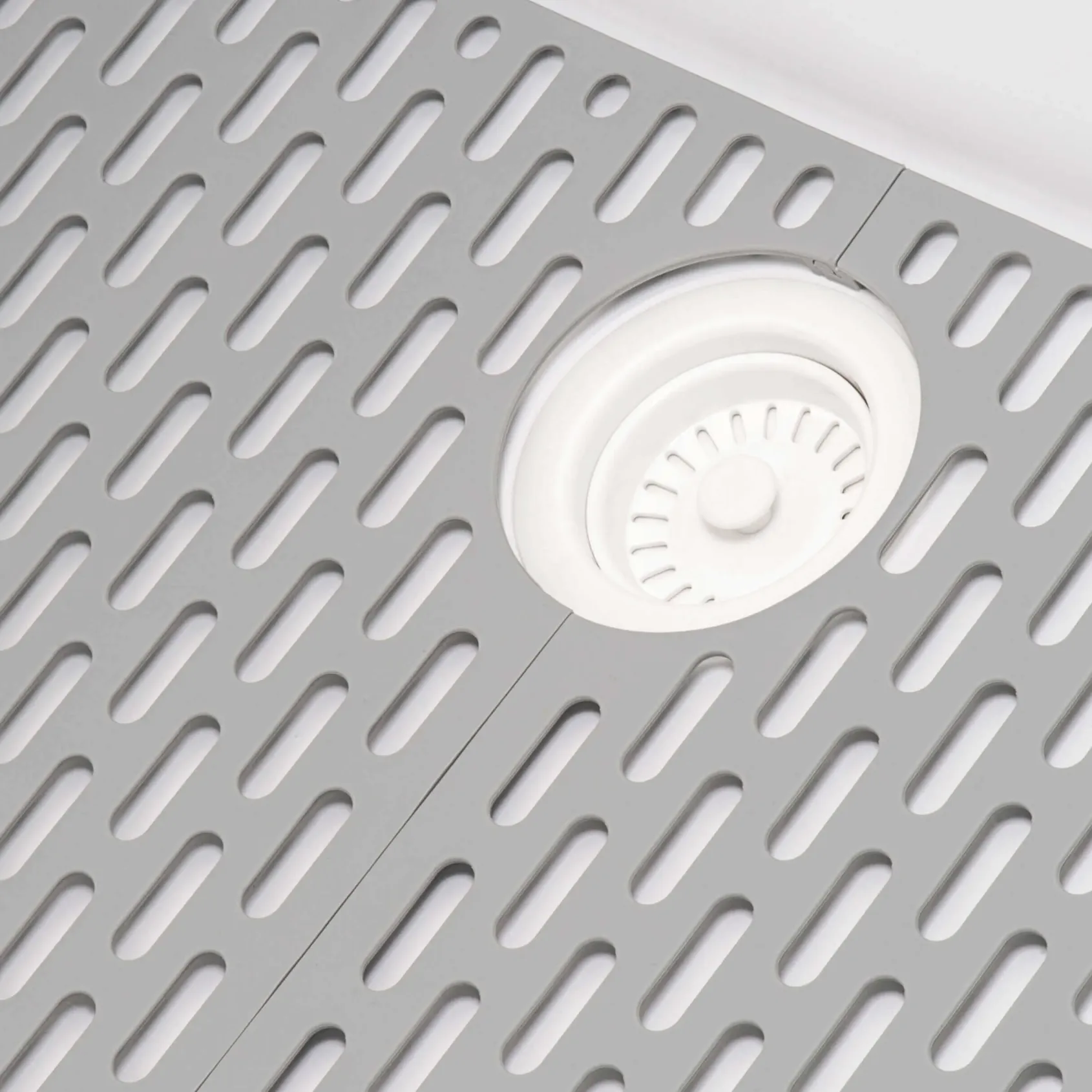 Ruvati 27" Drop-in Topmount Granite Composite Kitchen Sink, Arctic White, RVG1027WH