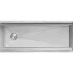 Ruvati Dual-Tier Pro 45-inch Workstation Two-Tiered Double Ledge Kitchen Sink Undermount 16 Gauge Stainless Steel, 16, RVH6333ST