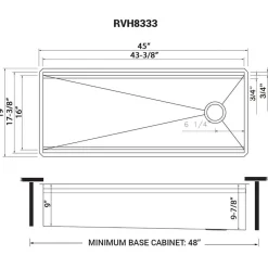 Ruvati Dual-Tier 45