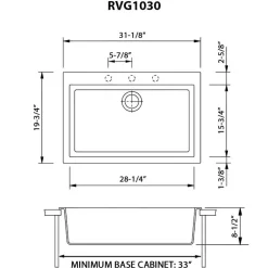 Ruvati epiGranite 30