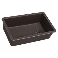 Ruvati epiGranite 32" Undermount Granite Composite Kitchen Sink, Espresso / Coffee Brown, RVG2033ES