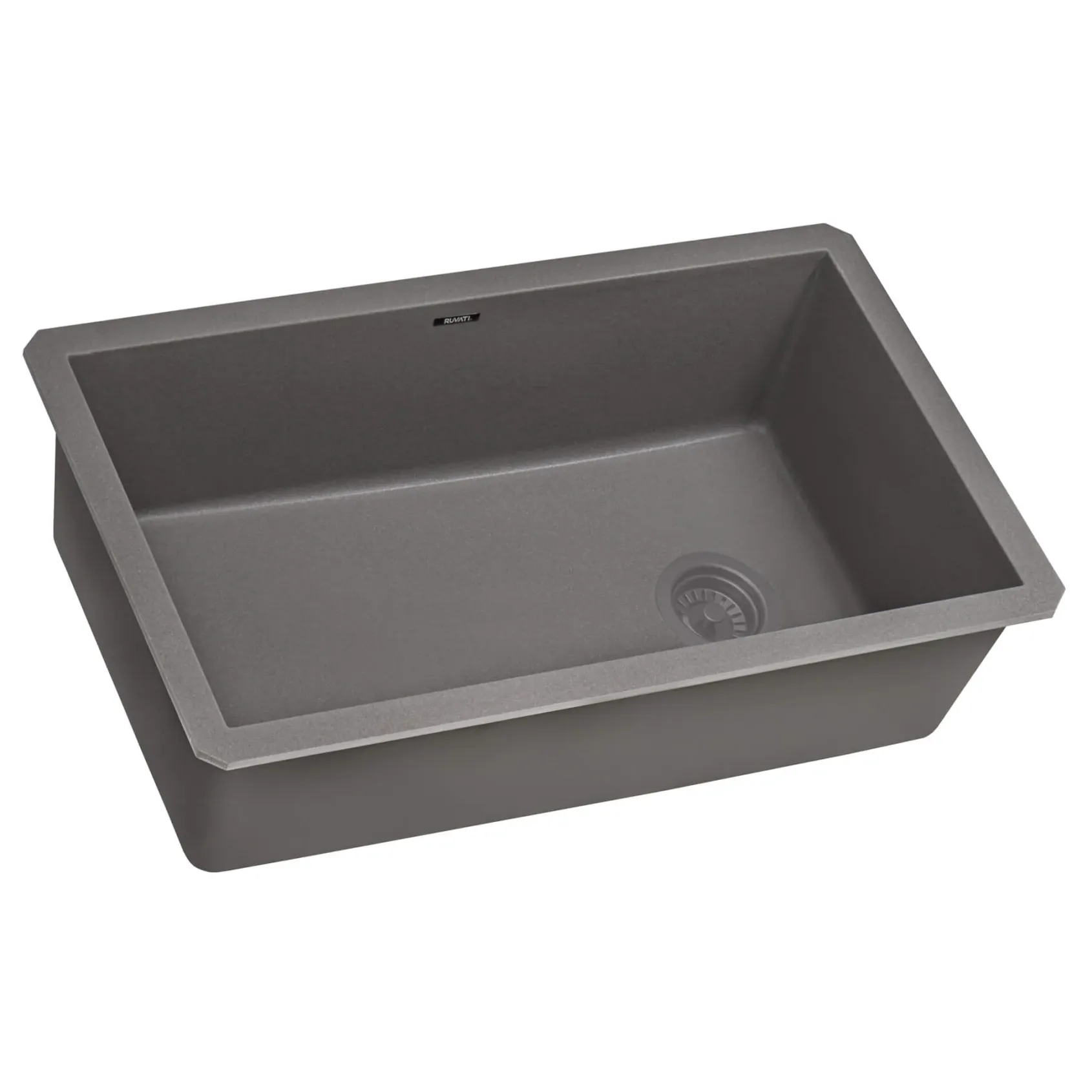 Ruvati epiGranite 32" Undermount Granite Composite Kitchen Sink, Urban Gray, RVG2033UG