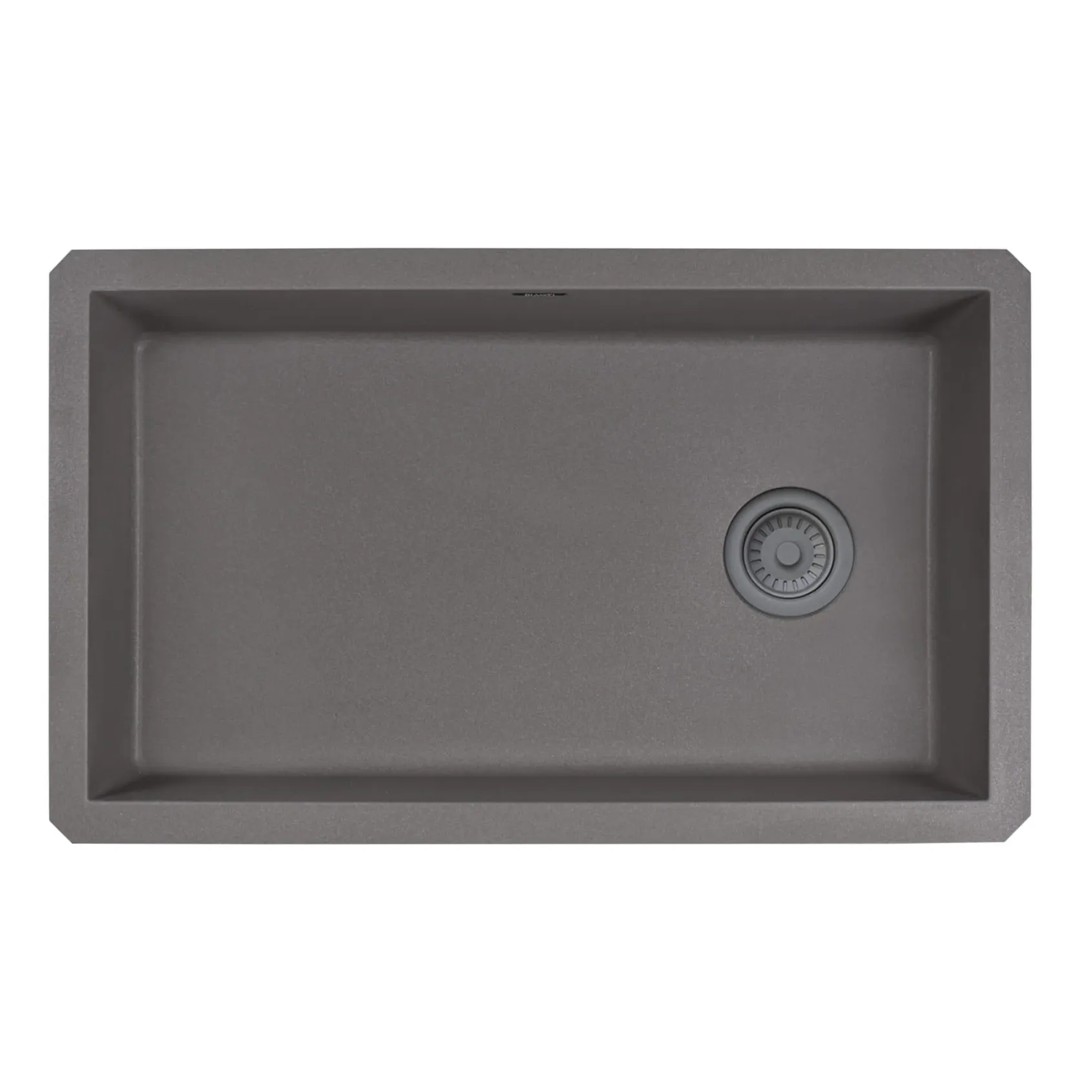 Ruvati epiGranite 32" Undermount Granite Composite Kitchen Sink, Urban Gray, RVG2033UG