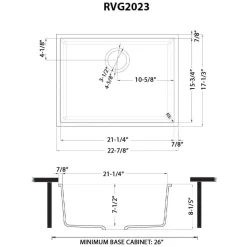 Ruvati epiGranite 23 x 17 inch Granite Composite Undermount Single Bowl Kitchen Sink, Arctic White, RVG2023WH