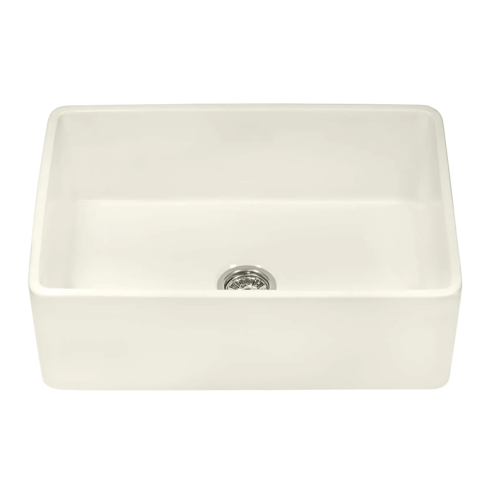 Ruvati Fiamma 30" Reversible Fireclay Apron-front Farmhouse Sink, Biscuit, RVL2100BS