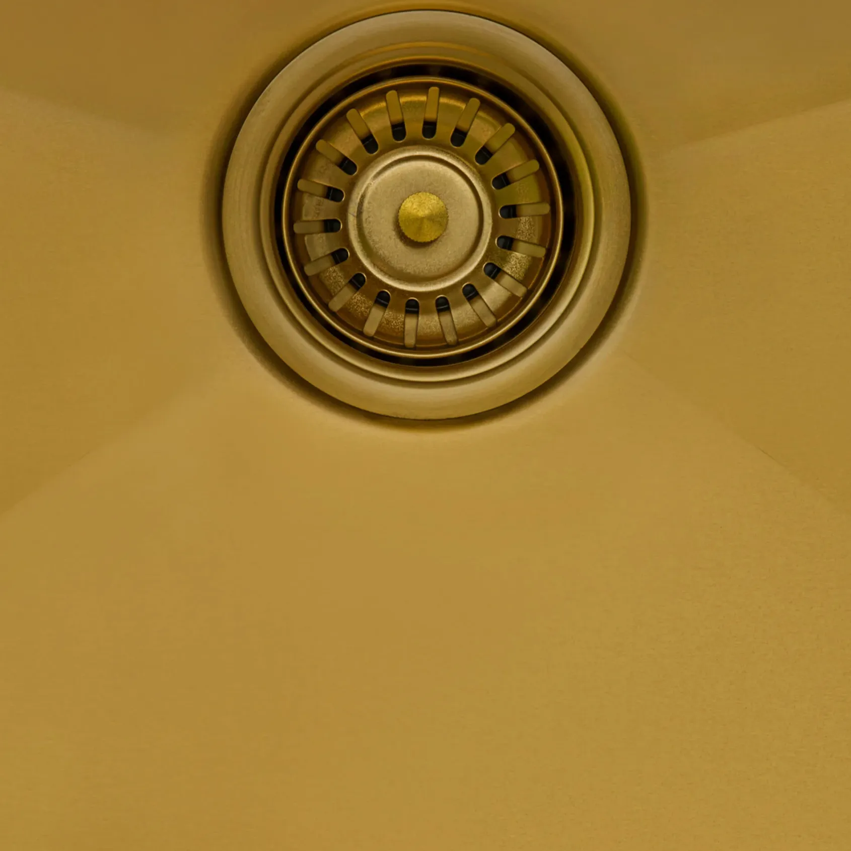 Ruvati Giana 33" Drop-in Topmount Stainless Steel Workstation Kitchen Sink, Matte Gold Brass Tone, 16 Gauge, RVH5003GG
