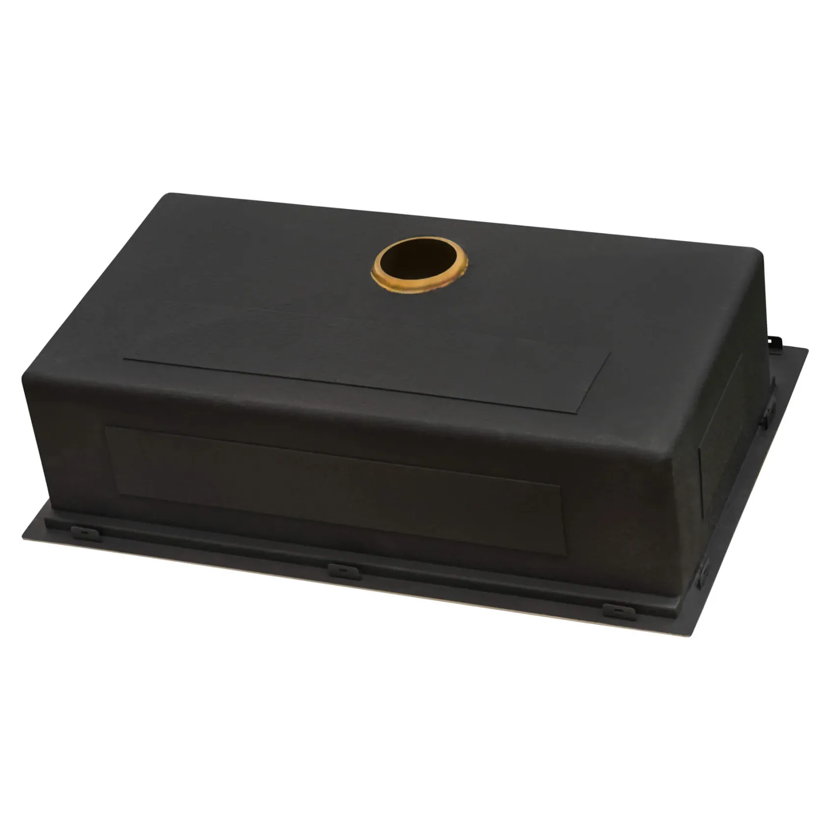 Ruvati Giana 33" Drop-in Topmount Stainless Steel Workstation Kitchen Sink, Matte Gold Brass Tone, 16 Gauge, RVH5003GG