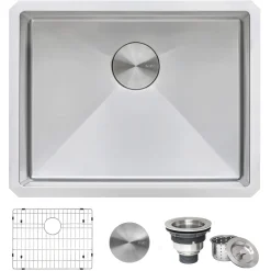 Ruvati Gravena 21" Undermount Rectangle Stainless Steel Bar/Prep Sink, 16 Gauge, Rounded Corners, RVH7121