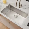 Ruvati Gravena 35" Undermount Stainless Steel Kitchen Sink, 16 Gauge, Rounded Corners, RVH7466