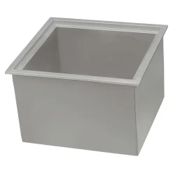 Ruvati Merino Insulated Ice Chest Sink, 21 x 20 inch Outdoor BBQ, Marine Grade T-316 Topmount Stainless Steel, RVQ6221
