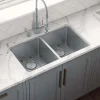 Ruvati Modena 28" Undermount Stainless Steel Kitchen Sink, 50/50 Double Bowl, 16 Gauge, RVM5077