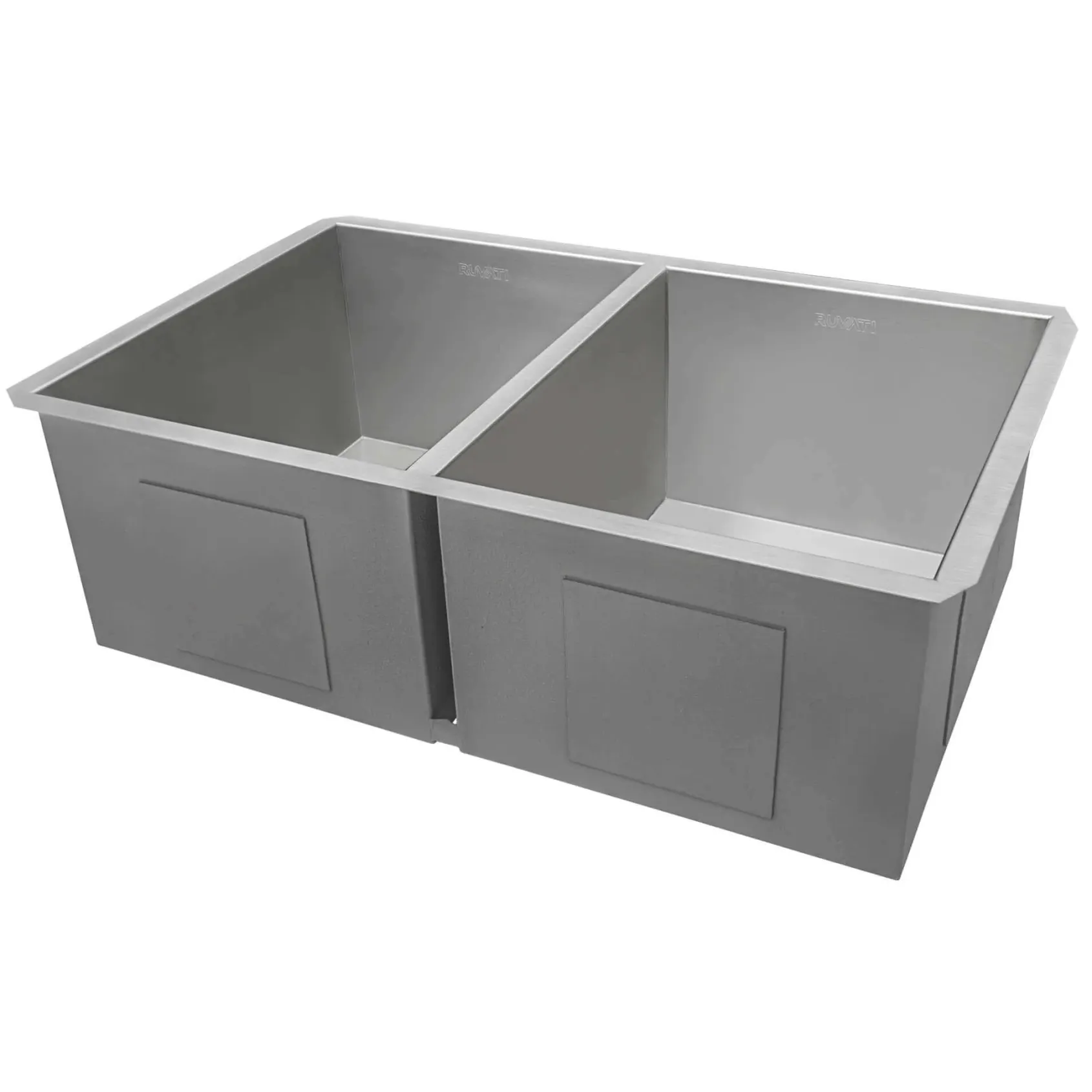 Ruvati Nesta 30" Undermount Stainless Steel Kitchen Sink, 50/50 Double Bowl, 16 Gauge, Zero Radius, RVH7350