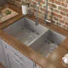 Ruvati Nesta 29" Undermount Stainless Steel Kitchen Sink, 60/40 Double Bowl, 16 Gauge, Zero Radius, RVH7200