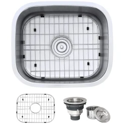 Ruvati Parmi 21" Undermount Stainless Steel Bar/Prep Sink, 16 Gauge, RVM4131