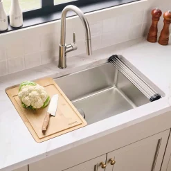 Ruvati Renaro 31" Undermount Stainless Steel Workstation Kitchen Sink, RVM5231