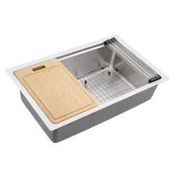 Ruvati Renaro 31" Undermount Stainless Steel Workstation Kitchen Sink, RVM5231