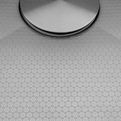 Ruvati Roma Hex Hex Bottom 30-inch Workstation Scratch Resistant Embossed Texture Kitchen Sink Stainless Steel, 16, RVH8630