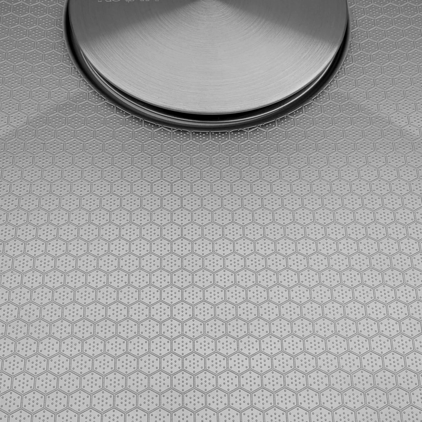Ruvati Roma Hex Hex Bottom 30-inch Workstation Scratch Resistant Embossed Texture Kitchen Sink Stainless Steel, 16, RVH8630