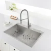 Ruvati Tirana 33" Drop-in Topmount Stainless Steel Kitchen Sink, 16 Gauge, Zero Radius, RVH8001
